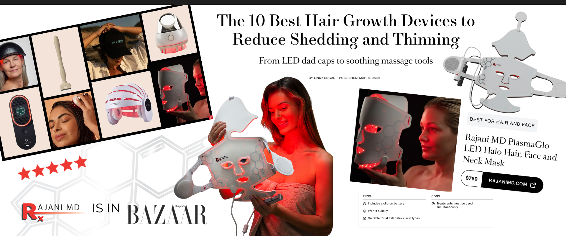 As Seen in Harper's BAZAAR: The 10 Best Hair Growth Devices to Reduce Shedding and Thinning