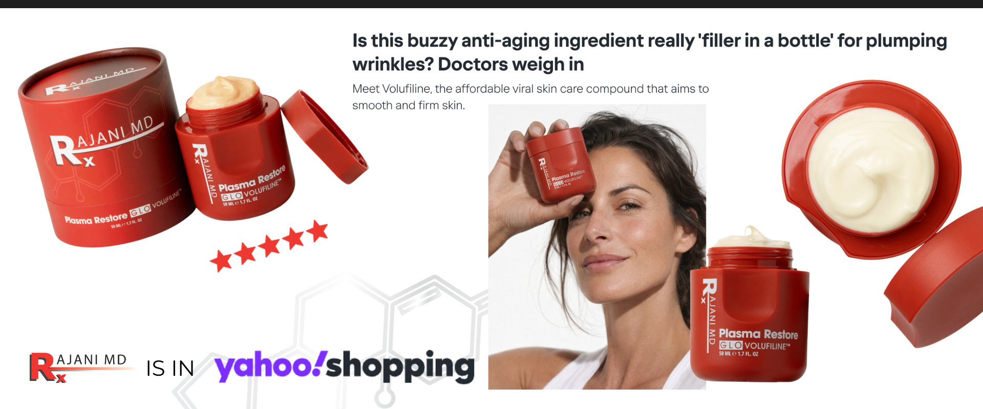 As Seen in Yahoo Shopping: Volufiline Cream for Plumping and Smoothing Skin