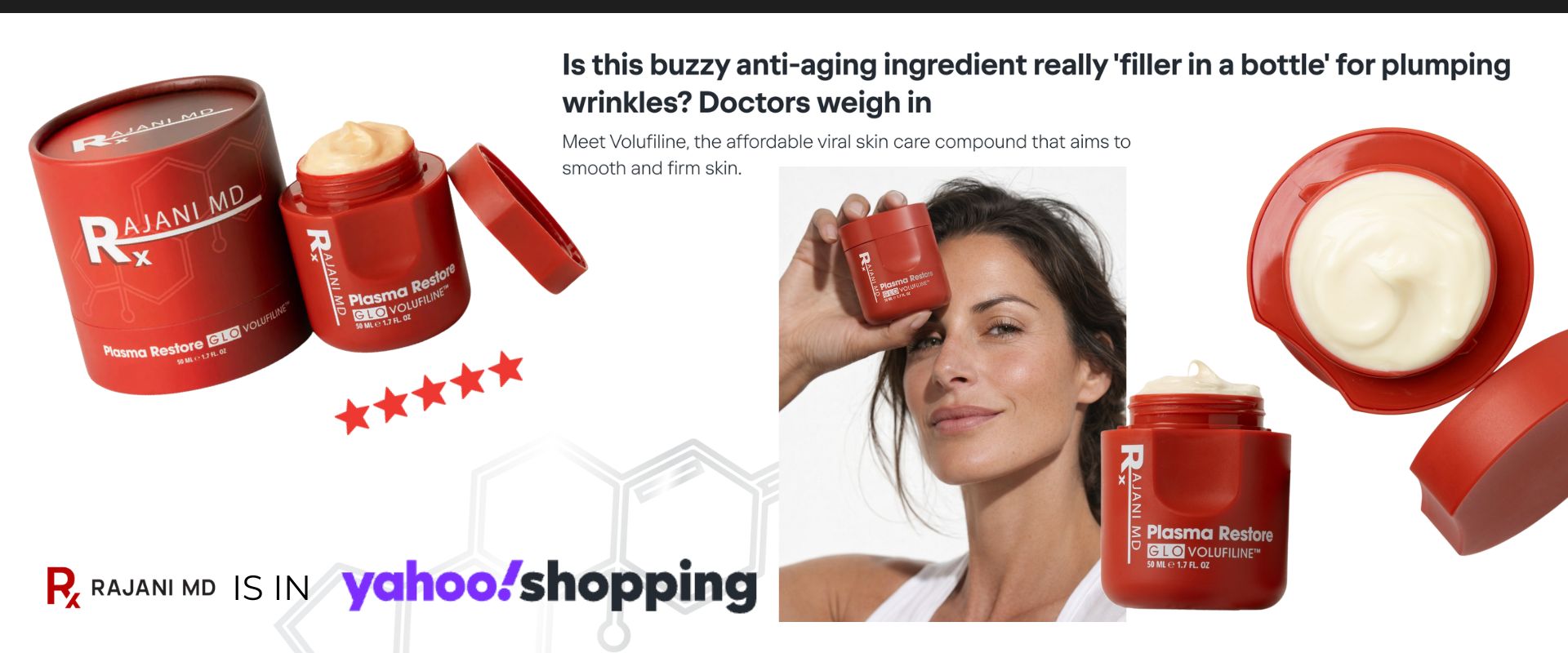 As Seen in Yahoo Shopping: Volufiline Cream for Plumping and Smoothing Skin