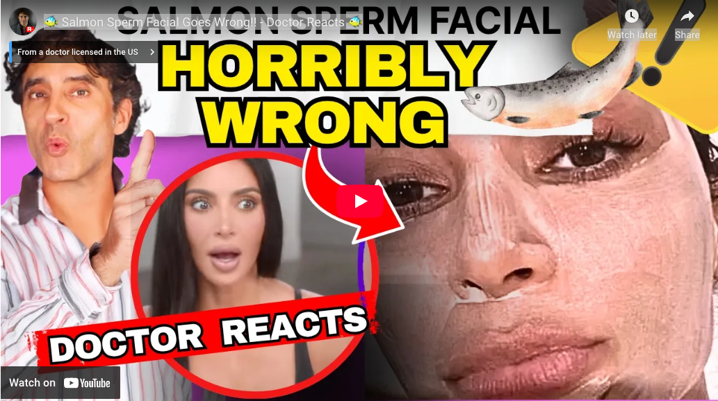 Salmon Sperm Facial Goes Wrong!! - Doctor Reacts 🐠