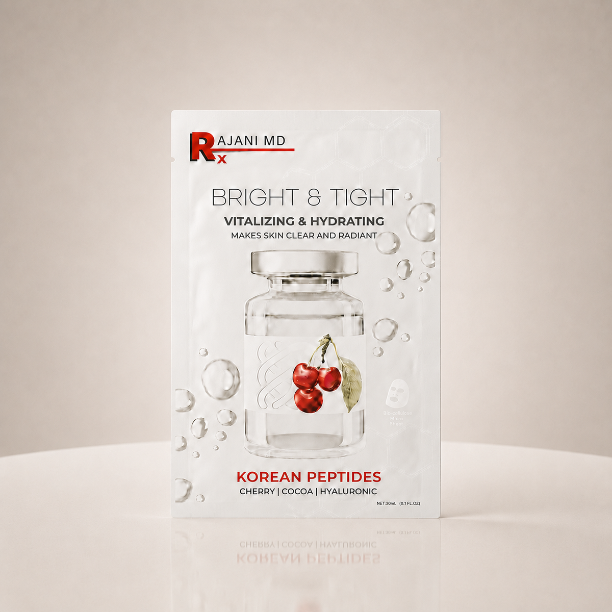 Bright and Tight Peptides Korean Sheet Mask