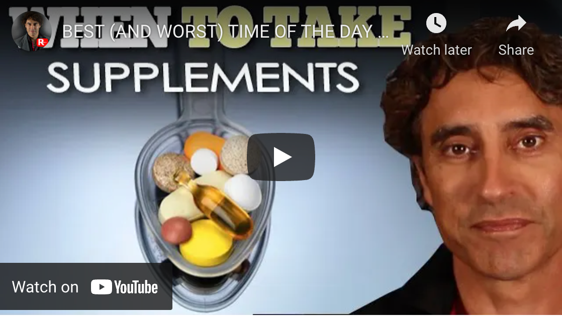 BEST (AND WORST) TIME OF THE DAY to TAKE YOUR SUPPLEMENTS // Supplements for Skin