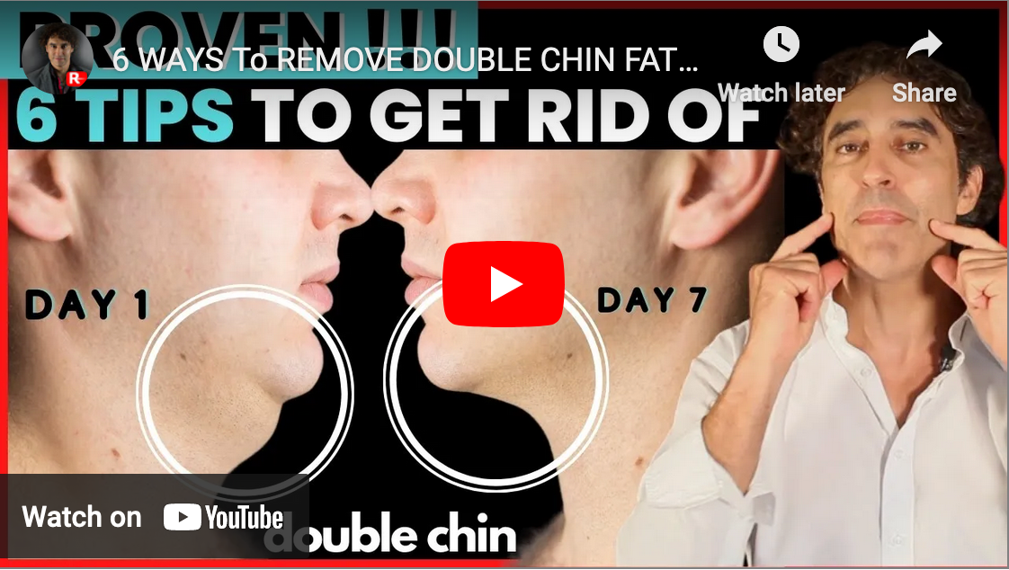 6 WAYS To REMOVE DOUBLE CHIN FAT // Double Chin