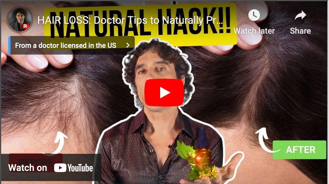 HAIR LOSS: Doctor Tips to Naturally Prevent Hair Loss & Regrow Hair