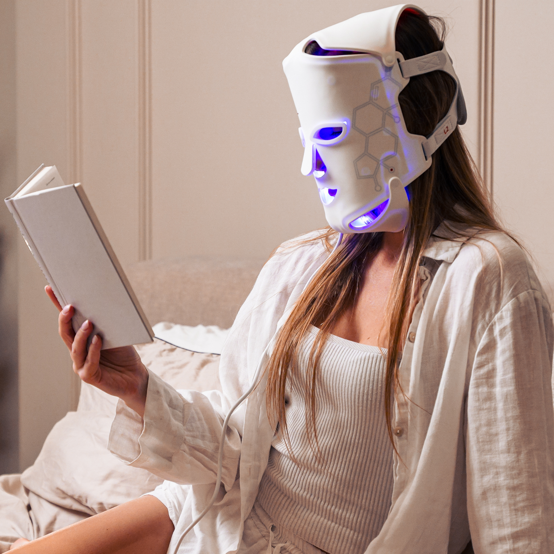 PlasmaGLO™ LED HALO Hair, Face and Neck Mask