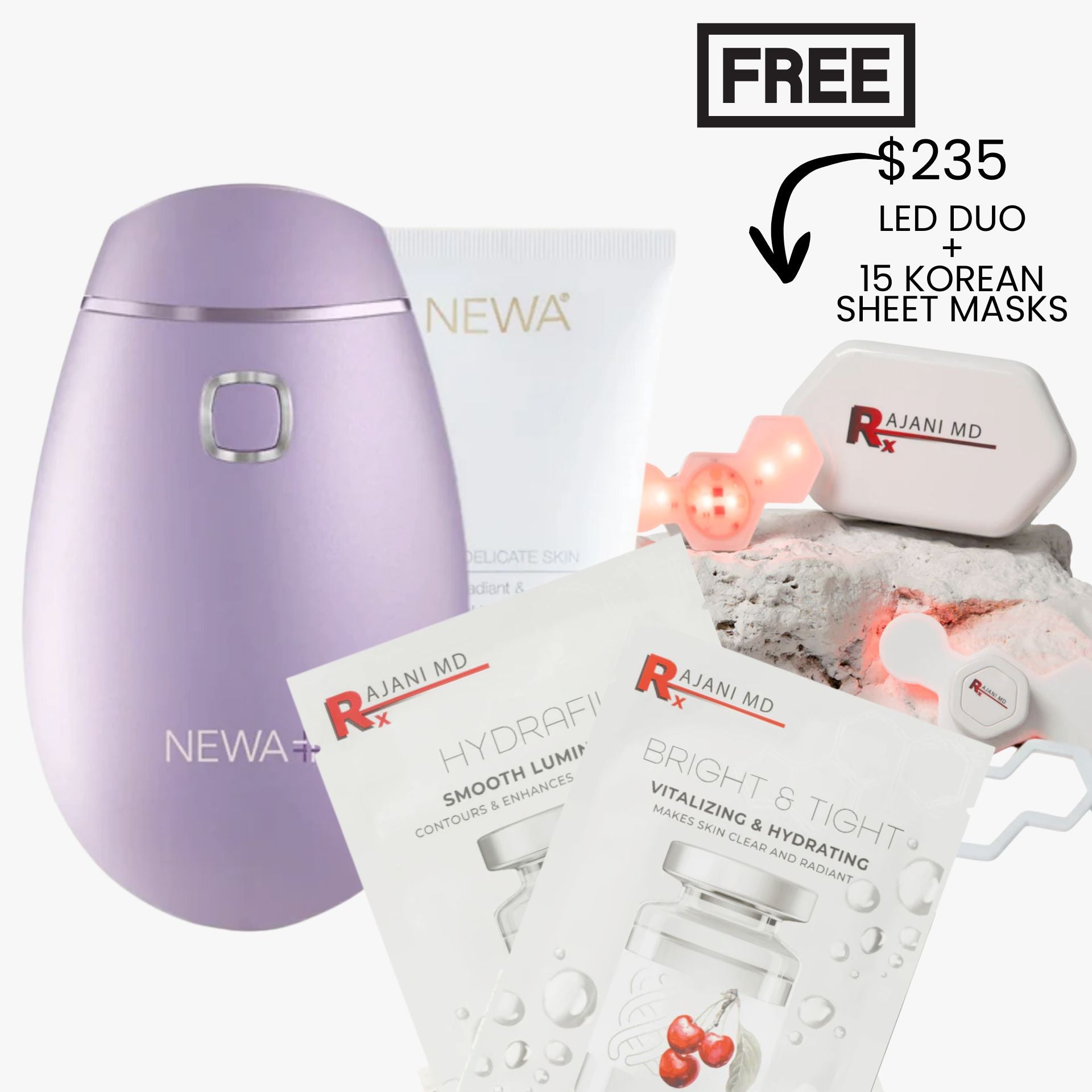NEWA+ Cordless RF Wrinkle Reduction Device (Lavender)