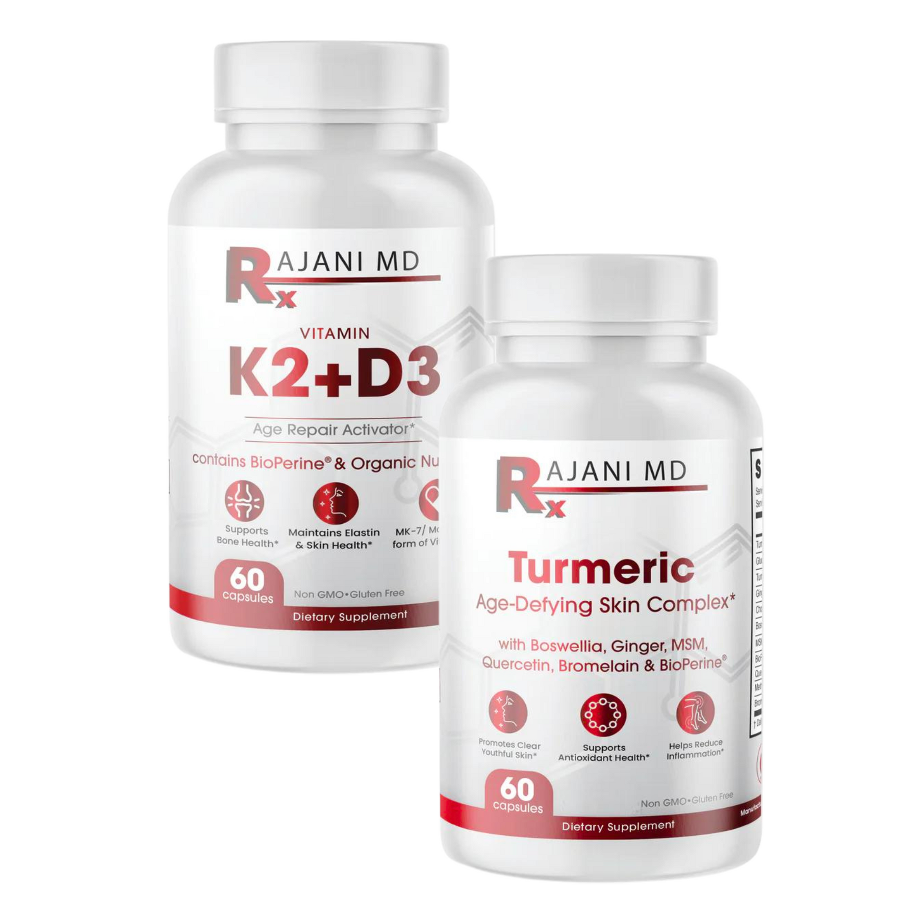 Cápsulas de vitamina K2+D3