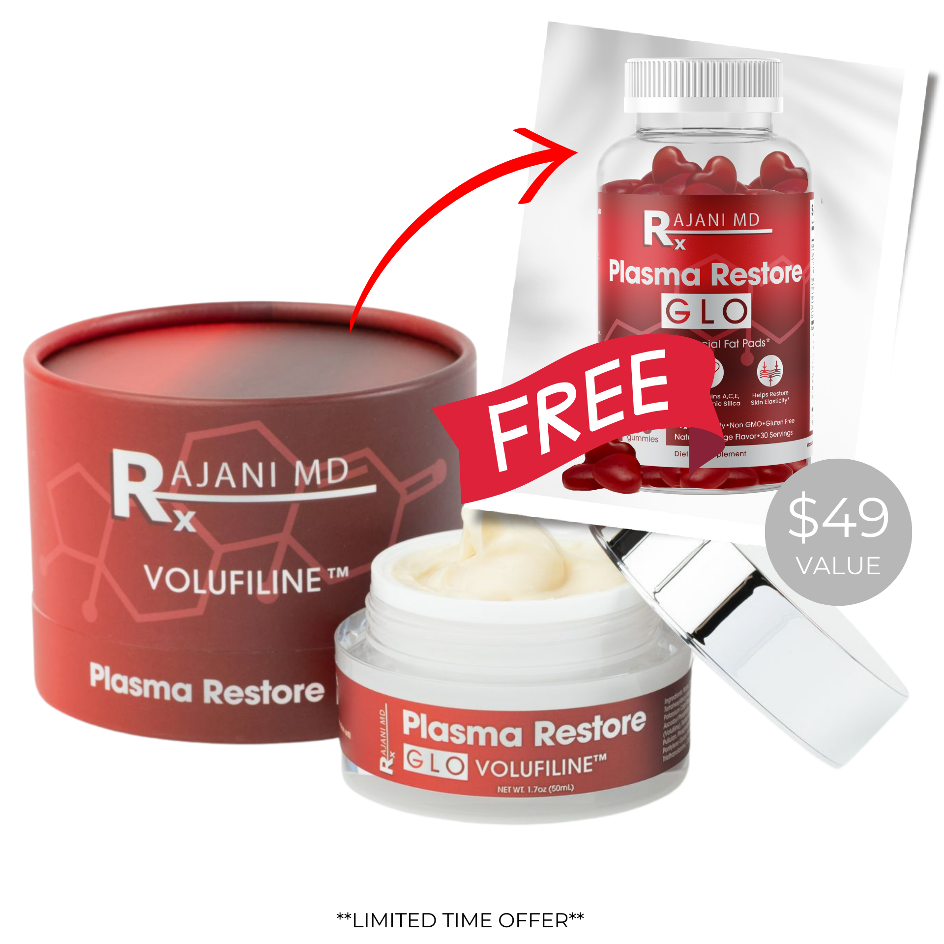 Plasma Restore GLO – Volufiline™ Cream with Gift