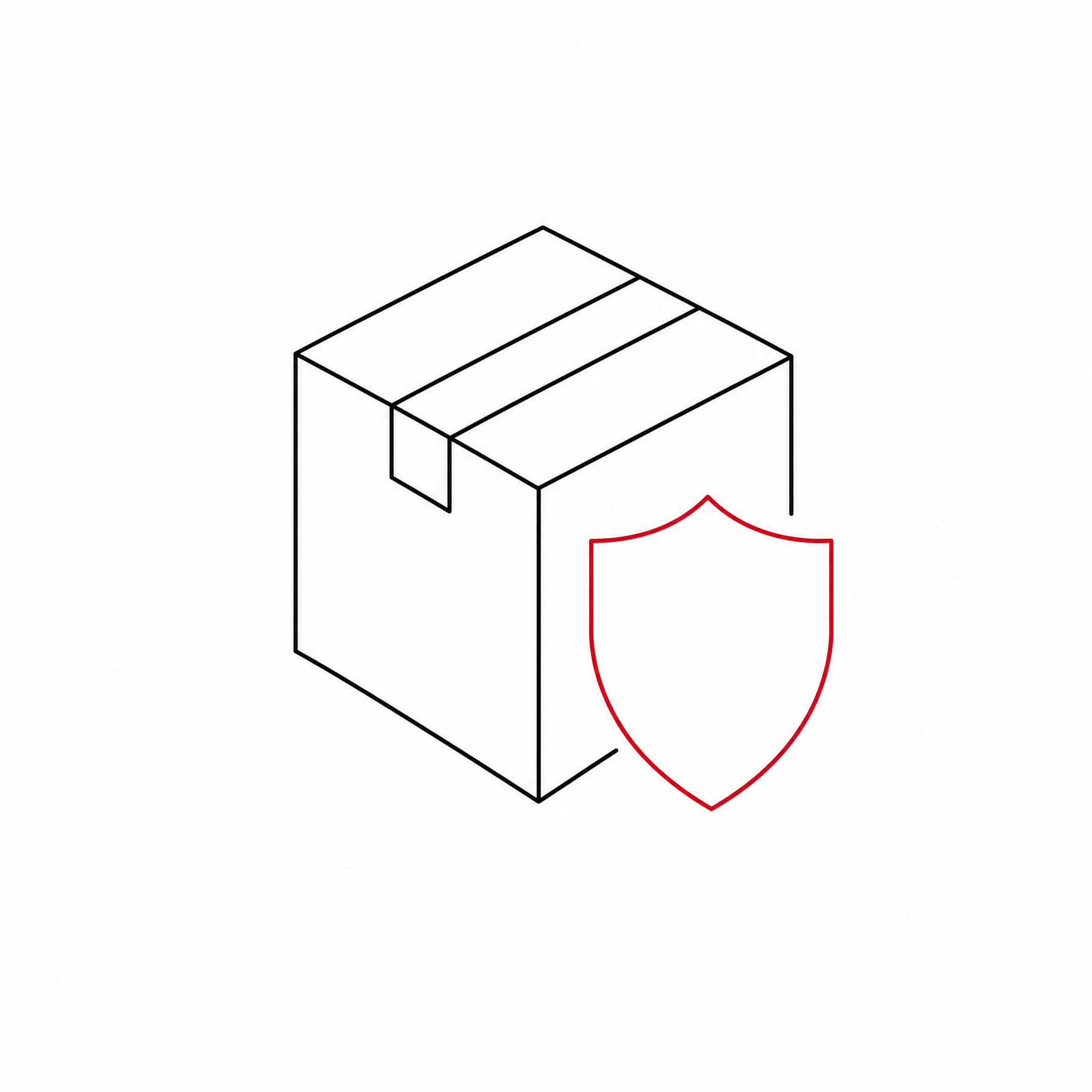 Shipping Protection — a parcel with a protective shield