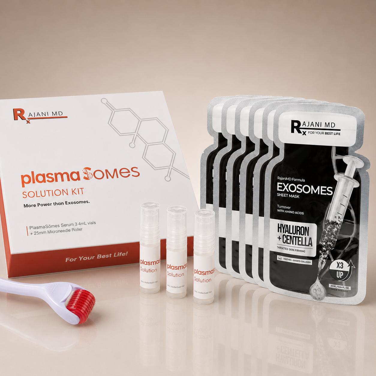 plasmaSOMES™ + Exosomes Sheet Masks Neck Suite