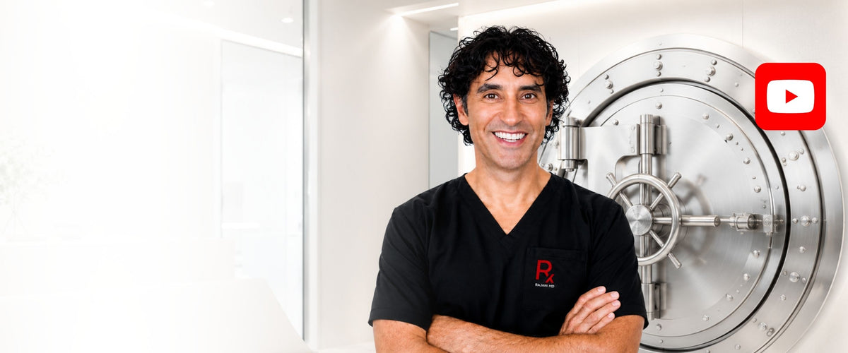 Dr. Rajani in front of the Rajani MD vault