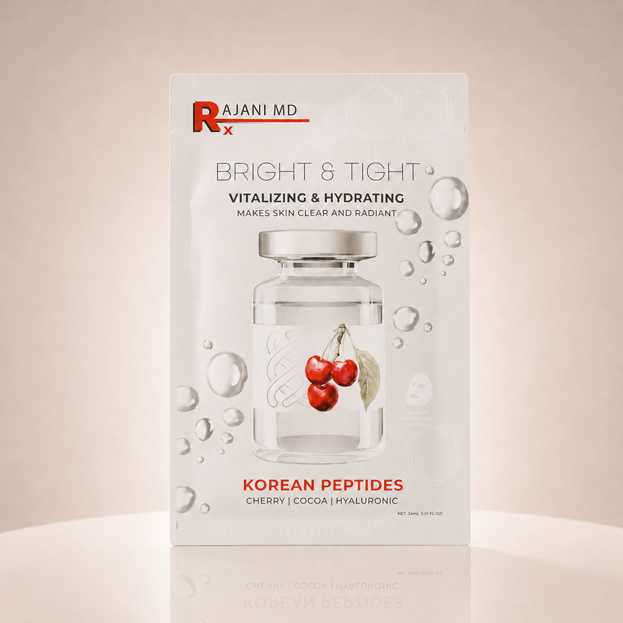 Bright and Tight Peptides Korean Sheet Mask (Set of 10)