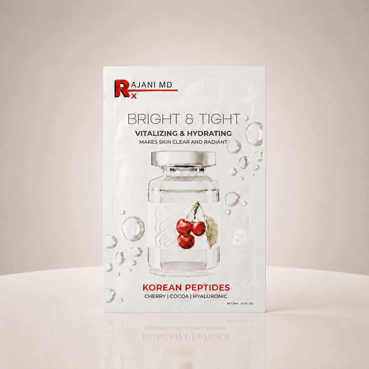 Bright and Tight Peptides Korean Sheet Mask