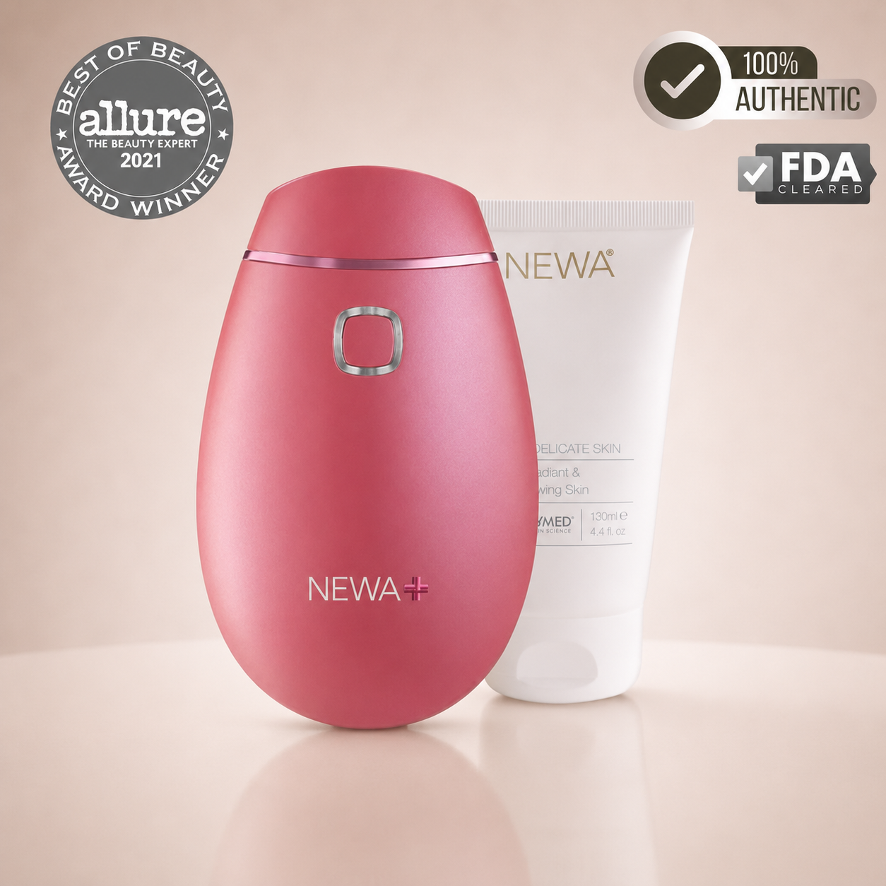 NEWA+ Cordless RF Wrinkle Reduction Device (Pink)