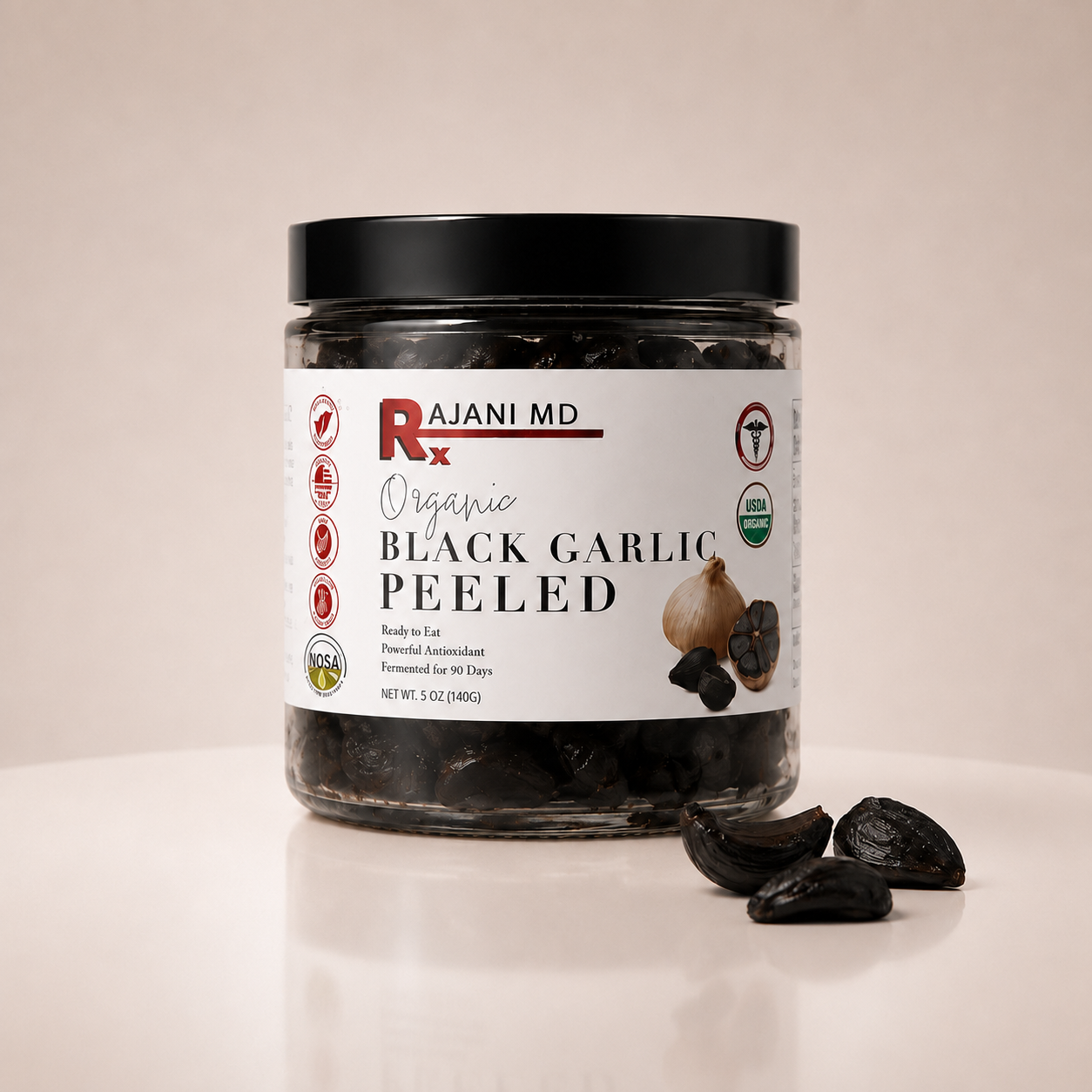 100% Organic Black Garlic